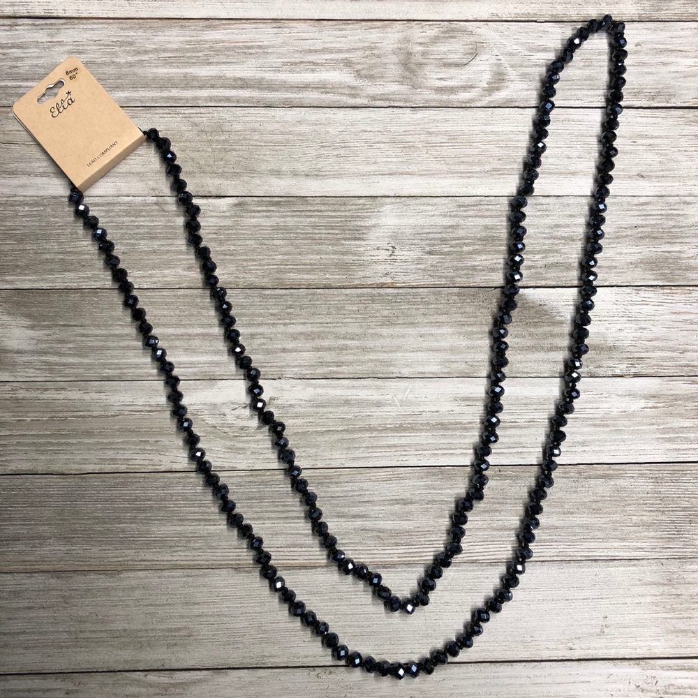 Glass Bead Necklace & Earrings Set